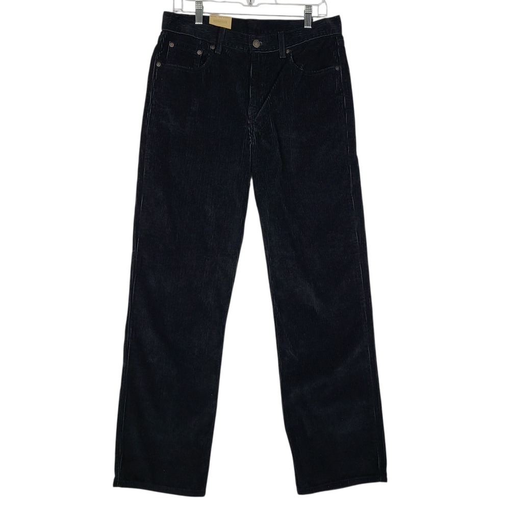 Levis Low Pro Corduroy Pants Mens 29x30 Black Straight Leg Jeans NWT - Picture 2 of 9
